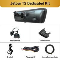 Caméra de tableau de bord avec rétroviseur intelligent pour Jetour T2 H8 Pro, 2K, 8,2 pouces, double objectif avant et arrière, vision nocturne, certifiée CE FCC, d'origine usine