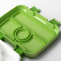 Boîte à lunch portable en plastique de qualité alimentaire sans BPA, écologique, micro-ondable, best-seller 2025, ensemble de boîtes à bento pour pique-nique, rectangle