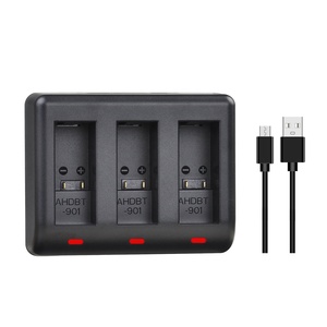 AHDBT-901 AHDBT901 USB <span class=keywords><strong>3</strong></span> Ports <span class=keywords><strong>Chargeur</strong></span> pour <span class=keywords><strong>GoPro</strong></span> Hero9, <span class=keywords><strong>Hero</strong></span> 9, Hero10, <span class=keywords><strong>Hero</strong></span> 10 - Product Image 1