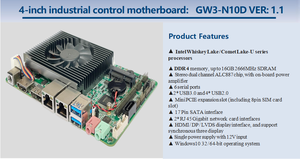 <span class=keywords><strong>DDR4</strong></span> Embedded Desktop Motherboard Novo Intel Whiskey Lake/Comet Lake-U Único Mini-<span class=keywords><strong>ITX</strong></span> Controle Industrial SATA Hard Drive - Product Image 4
