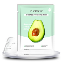 PUQIANNA Fabricant direct MASQUE HYDRATANT À L'AVOCAT Hydratation en profondeur Collagène Blanchissant visage beauté masque facial
