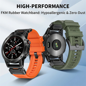 Correa <span class=keywords><strong>de</strong></span> Reloj <span class=keywords><strong>de</strong></span> Goma Quickfit <span class=keywords><strong>de</strong></span> 22 mm y 26 mm para Reloj Garmin Fenix 8 Pro 7 6 Quatix 8 7 Tactix8 Instinct 3 Descent Epix Pro - Product Image 2