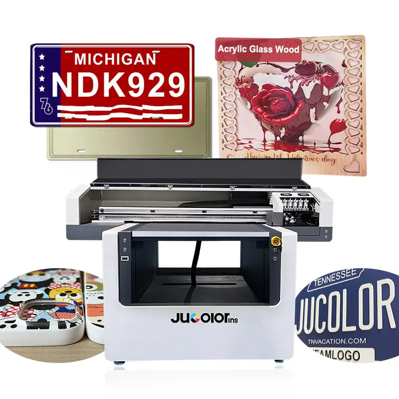Jucolor Small UV Printer 60x90 Excellent Quality 6090 Digital UV Flatbed Printer for Almost All the Material a1 Stampante UV