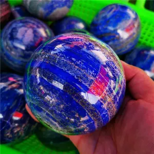 Wholesale天然本当の宝石クォーツラピスラズリ水晶ボール
