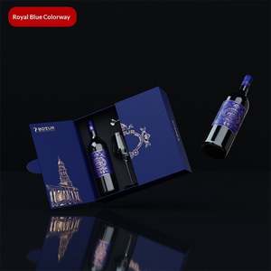 Coffret cadeau de luxe rigide à double porte pour vin rouge, tequila et spiritueux, avec protection UV, fait main, personnalisable - Product Image 4
