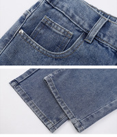 Jeans Homme Ample Couleur Unie Clair, Marque Tendance Style Joker, Pantalon Droit Mode Rétro, Jean Denim Baggy à Jambes Larges