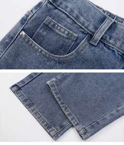 <span class=keywords><strong>Jeans</strong></span> da Uomo Personalizzati Tinta Unita Colore Chiaro Vestibilità Ampia Marchio di Tendenza Pantaloni Dritti Versatili Moda Retrò <span class=keywords><strong>Gamba</strong></span> <span class=keywords><strong>Larga</strong></span> Stile Baggy in Denim - Product Image 5