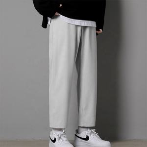 <span class=keywords><strong>Pantaloni</strong></span> da <span class=keywords><strong>uomo</strong></span> personalizzabili per Business tailleur 100% poliestere tinta unita alla moda opzioni taglie forti a prezzi accessibili - Product Image 2