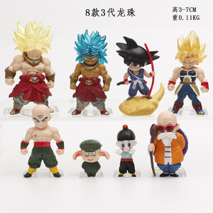 Set de 8 Figuras de PVC de <span class=keywords><strong>Tenkaichi</strong></span> <span class=keywords><strong>Budokai</strong></span> Dragon Ball, Son Goku, Crane Immortal, Colección de Anime - Product Image 1