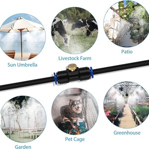 F34 ngoài trời phun sương Hệ thống làm mát Kit cho sân thượng nhà kính sân vườn waterring thủy lợi Mister dòng phun <span class=keywords><strong>Atomizer</strong></span> - Product Image 5