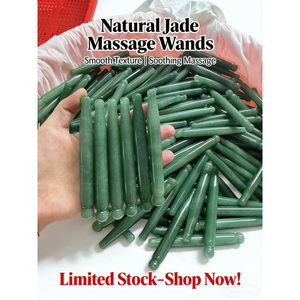 Outil de massage corporel en cristal naturel avec logo personnalisé, Gua Sha en aventurine verte, stylo pour points d'acupuncture, bâton relaxant pour le visage - Product Image 6