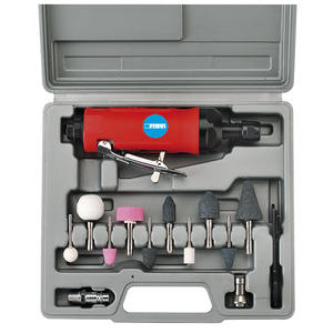 Juego de Amoladora Axial Neumática Fervi 0570 con 12 Accesorios para Desbarbado de Metal - Product Image 1