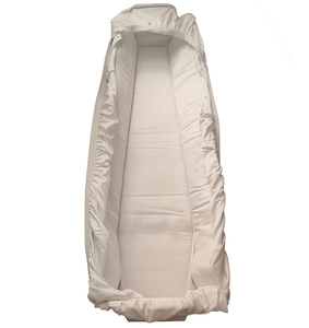 Rivestimento per Bara in Raso Champagne con Cuscino, Fascia Elastica e Supporto in Cartone, Interno per Bara in Stile Italiano per Funerali - Product Image 3