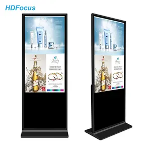 Layar sentuh interaktif LCD dalam ruangan 55 inci pemutar Media iklan kios Digital layar sentuh untuk pameran