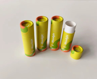 Tube de papier push up en carton pour baume à lèvres personnalisé biodégradable recyclable de 35ml