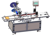 Machine à étiquettes d'applicateur automatique d'autocollant d'enveloppe plate supérieure de la CE d'autour de plateau de nourriture pour la boîte en plastique carrée