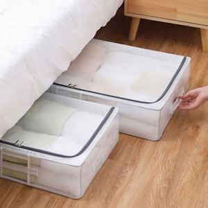 Modern Plastic Folding Storage Box Durable Bedroom <b>Clothes</b> Organizer Home Furniture Wholesale - Product Image 1