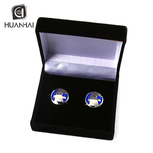 Tùy chỉnh bạc kim loại men logo thương hiệu Áo Sơ Mi Khuy măng sét - Product Image 2