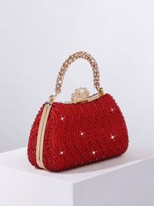 Nouvelle Pochette de Soirée Perlée de Strass pour Femme, Sac de Mariage, Sac de Fête, Sac de Banquet, Sac de Mariée Européen Exquis, Luxe - Product Image 2