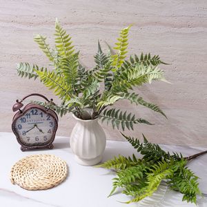 Planta Artificial de Helecho, Color Blanco y Verde, PVC, Decoración para el Hogar, Ramo de Boda, Estilo Moderno - Product Image 1