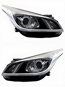 Faros Delanteros para Automóvil Vit Halógenos y LED, Nuevos, Venta al por Mayor en China, Plástico Negro de Alta Calidad, Ajuste Universal para Automóviles Europeos - Product Image 2