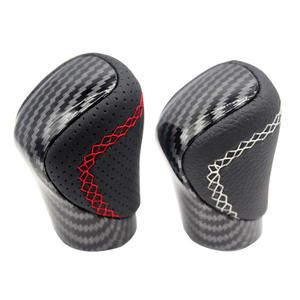 Pommeau de levier de vitesse en fibre de carbone Lexus, coutures rouges et blanches, levier de vitesse ergonomique pour transmission automatique GS - Product Image 4