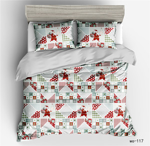 Cartone animato con striscia di Natale all'ingrosso 3 pz 100% poliestere stampa digitale 3D trapunta Set biancheria da letto singola tra cui copripiumino - Product Image 4