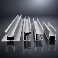 Profilés de rail en aluminium antirouille pour poutres de support PV, composants pour système de rayonnage modulaire de parking