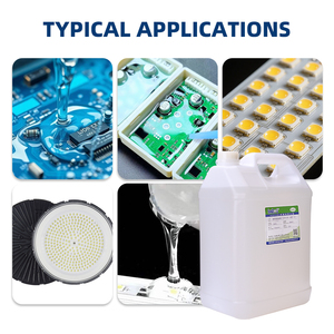Composé de scellement en silicone transparent bicomposant pour composants électroniques, PCB, modules d'alimentation LED, protection étanche - Product Image 6