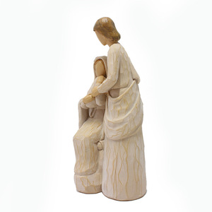 Cadeau pour <span class=keywords><strong>la</strong></span> fête des pères, artisanat en résine, personnages familiaux chaleureux, ornements en bois sculpté, en stock et disponible en gros - Product Image 5