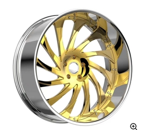 Jantes forgées sur mesure PWC en 2 parties, en aluminium T6061, 26x9 26x10 pouces, pour la modification de voitures de sport de luxe - Product Image 3