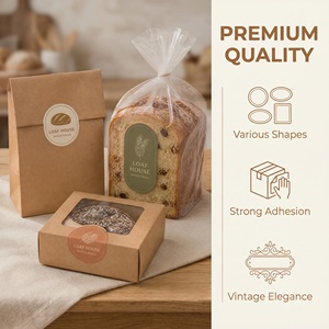 Etiquetas de Lista de Verificación de Pedidos de Hamburguesas Personalizadas para Cajas de Comida para Llevar de Restaurantes, Pegatinas para Empaque de Comida de Food Trucks con Ingredientes y Notas - Product Image 2