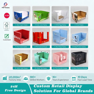 Cajas de Exhibición de Cartón Apilables Personalizadas, Bandejas de Exhibición PDQ, Contenedores de Cartón Corrugado Apilables para Supermercados - Product Image 3