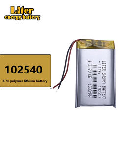 102540 1300mah <span class=keywords><strong>3.7v</strong></span> נטענת ליתיום סוללה ליתיום-יון סוללה פולימר ce fcc rohs un38.3 sds - Product Image 4