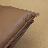 Fauteuil pliant individuel européen, design minimaliste de luxe léger, fauteuil inclinable de loisirs, canapé paresseux crème, chaise noire de style vintage
