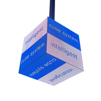 P2.5 creatività interna a 4 lati a 5 lati LED cubo Display pubblicitario LED cubo magico schermo