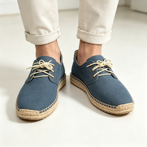 <span class=keywords><strong>Espadrillas</strong></span> da <span class=keywords><strong>uomo</strong></span> in tela con lacci, traspiranti, suola in juta naturale, slip-on, casual, da passeggio, piatte, estive, da spiaggia, per tutti i giorni - Product Image 1