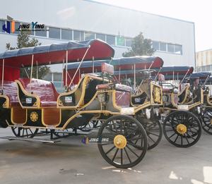 Carruaje de caballos turístico hecho a mano puro de Europa, carruaje de <span class=keywords><strong>Cenicienta</strong></span> Blanco/Carriag de boda de estilo europeo blanco romántico - Product Image 1