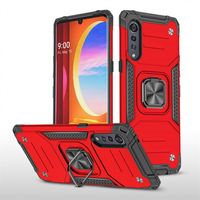 Anillo magnético giratorio de 360 grados para coche, funda armadura para teléfono móvil LG de terciopelo 5G, cubierta trasera a prueba de golpes