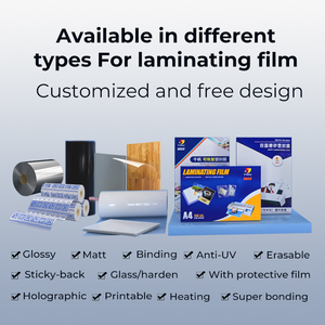 Tùy Chỉnh 5mil 12 "X 200 '57 Mm Lõi Nhiệt Cán Cuộn Phim Thư Hợp Pháp Kích Thước Laminate Cuộn Phim Tinh Thể Rõ Ràng Cán Cuộn - Product Image 6