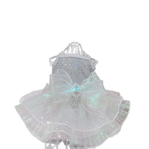 Spring Autumn Dog <b>Clothes</b> Mermaid Style Sundress Silver Small Dog Pet Apparel Four Seasons Polyester Skirt - Product Image 5