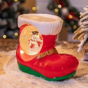 Creative New Christmas <b>Boots</b> Music Lights Christmas Decoration Gifts Crafts Music <b>Box</b> Crystal Christmas Snowball Gift - Product Image 1