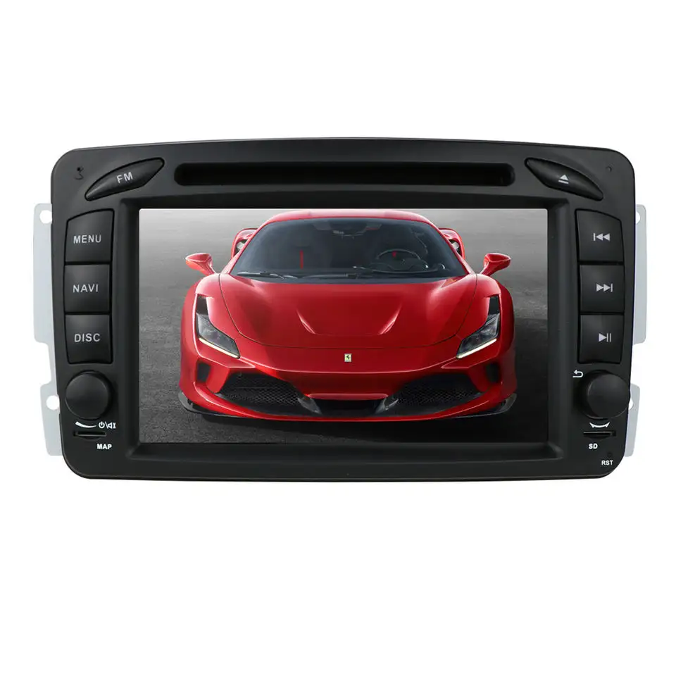 IPoster pemutar dvd radio nirkabel Android 10, pemutar dvd mobil Mercedes Benz navigasi gps mobil dengan WiFi Tautan cermin HD