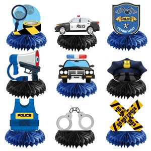 Décorations de fête de remise de diplôme de l'Académie de police DAMAI et pics alimentaires pour les fournitures de fête de remise de diplôme des officiers de police - Product Image 3