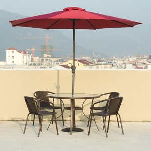 Customized Modern Outdoor Rattan Furniture Leisure Chairs Balcony Tables with Waterproof Feature Including <strong>Patio</strong> <strong>Umbrellas</strong> <strong>Bases</strong> - Product Image 4