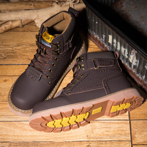 Wholesale British Style High Top Fashion Flat Non-Slip Sole Outdoor Safety Hiking Martin <b>Boots</b> - Product Image 2