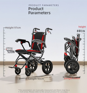 Toilette pliable légère pour personnes âgées et enfants en fauteuil roulant, toilette portable en alliage d'aluminium pour personnes handicapées - Product Image 6