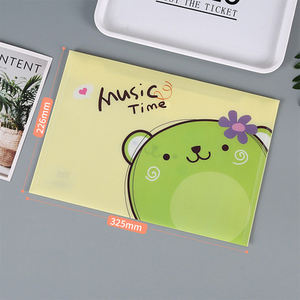 Nouvelle pochette à bouton-pression translucide, mignonne et kawaii, pour le rangement de documents, pochette personnalisée en PVC, étui à crayons - Product Image 5