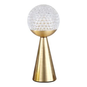 โคมไฟตั้งโต๊ะแก้วสไตล์นอร์ดิก โพสต์โมเดิร์น มินิมอล แต่งด้วยสีทอง ให้แสงอบอุ่น หรูหรา เหมาะสำหรับห้องนั่งเล่น ห้องนอน ข้างเตียง ดีไซน์มินิมอล - Product Image 3