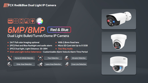 8MP hoạt động răn đe 4k thông minh Dual Light Dome PoE <span class=keywords><strong>IP</strong></span> <span class=keywords><strong>Camera</strong></span> Ngoài Trời an ninh VCA ai mặt phát hiện màu sắc đêm âm thanh 2 chiều - Product Image 6